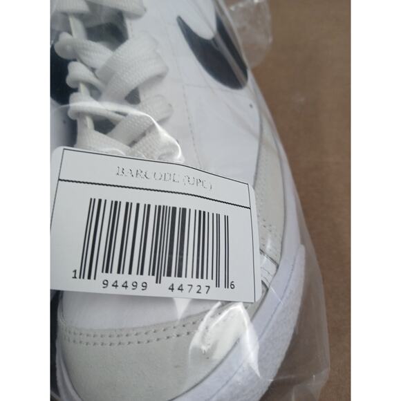 USED Nike 'unisex 77 Blazer Mid GS - White, Black, Total Orange 7Y - Picture 6 of 6